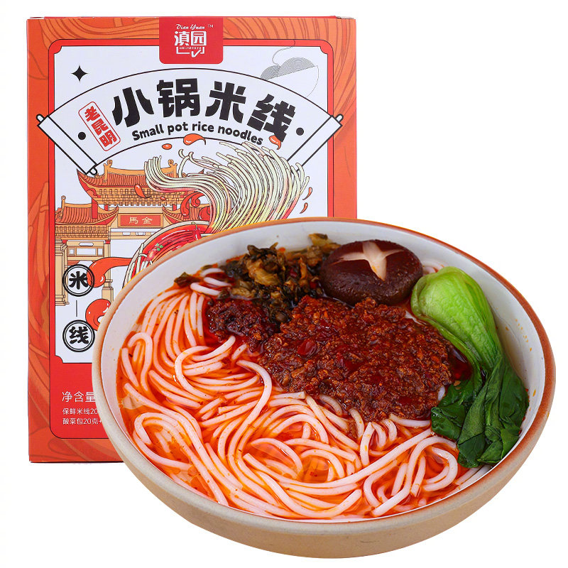 云南昆明卤味干拌米线3盒小锅米线鸡汤菌菇方便速食粉健康【推荐理由】精选食材,香醇
