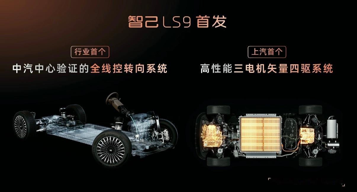 智己LS9它是大六座SUV，不管是都市里开还是去越野都能打。采用800V双电机四