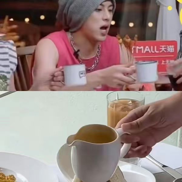 我拿杯子就何老师那样[爱你]🐒这种拿法真的很特殊 ​​​