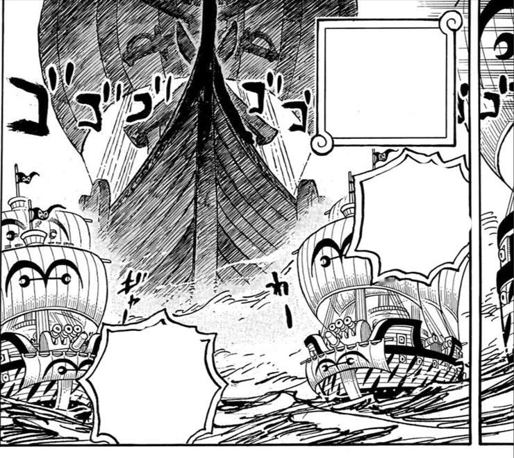 #海贼王1106话漫画# 可以想象下！承载巨人的船，该有多大呢？[吃惊][吃惊]