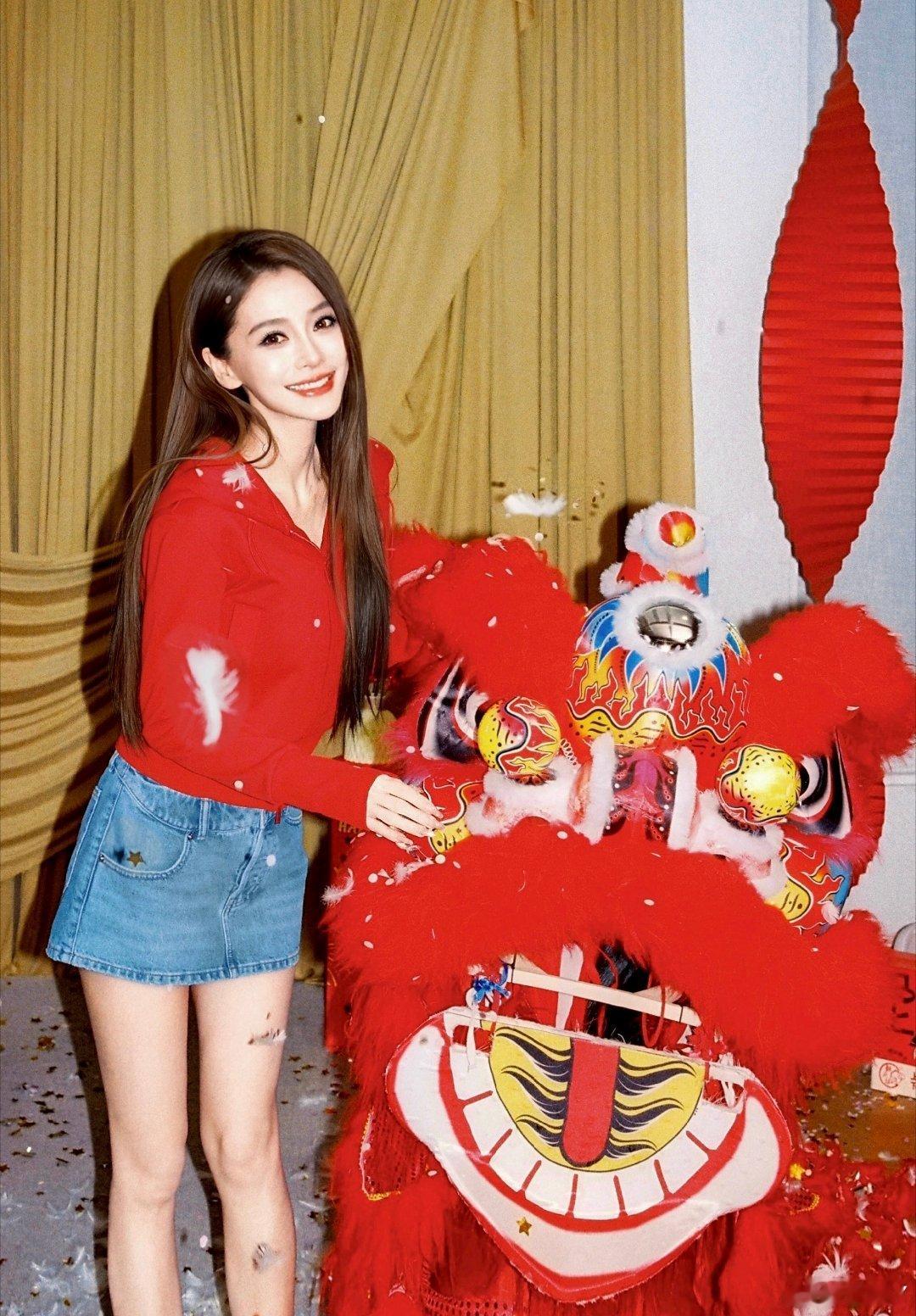 angelababy 🌸angelababy三拾澄明七堇新荔 新年快乐 姐姐一