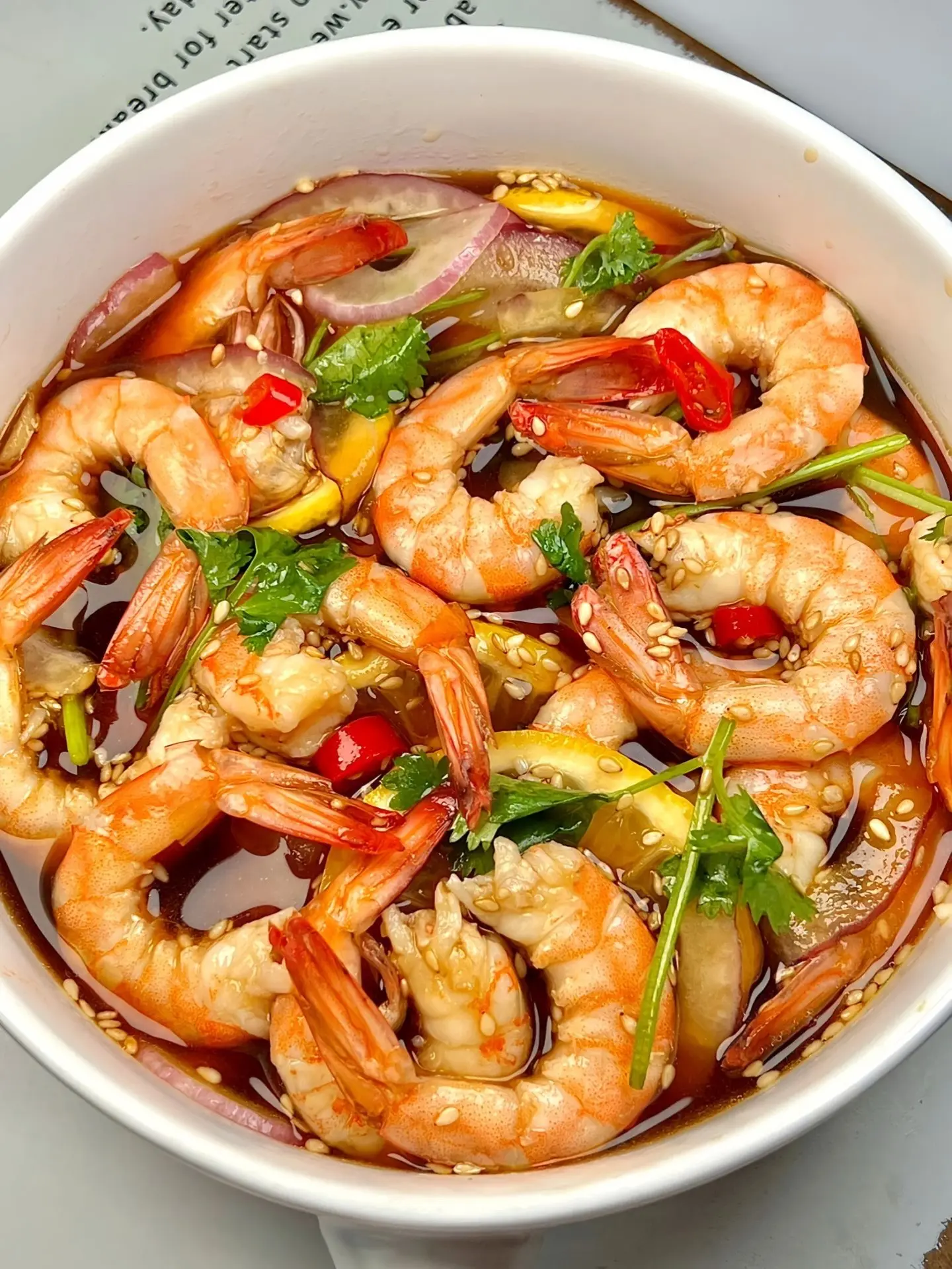 泰式柠檬虾 申请加入年夜饭菜单！！