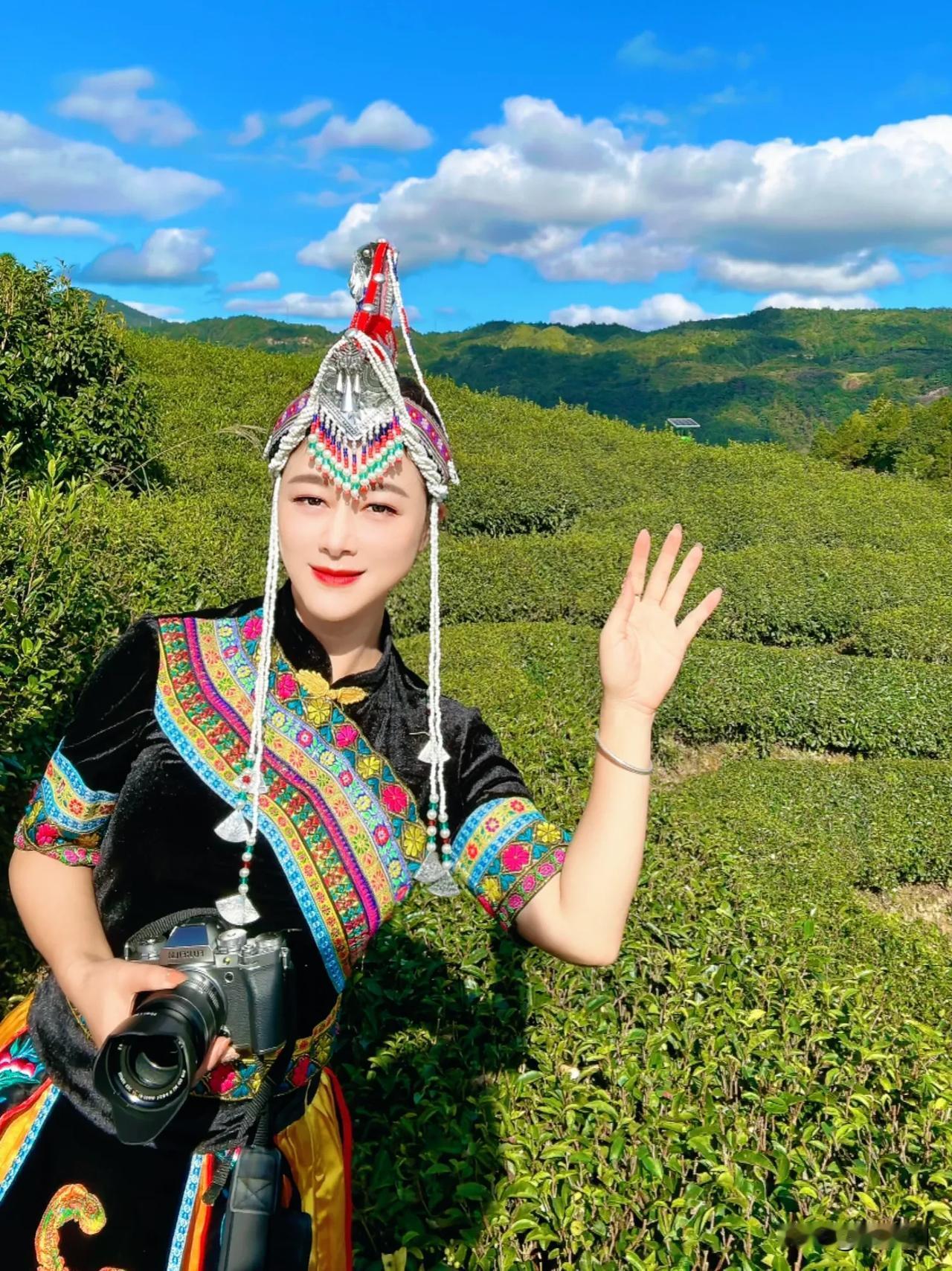 【化身采茶女，与泰顺的阳光明媚撞个满怀】

到温州泰顺的第二天，阳光明媚，刚好碰