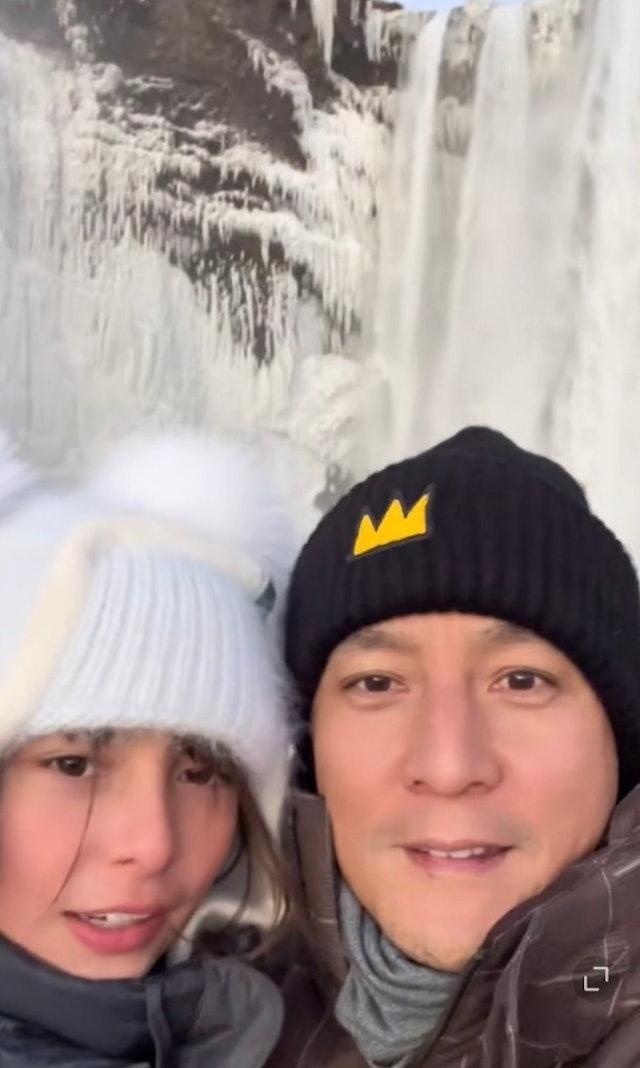 男神吴彦祖（Daniel）与混血名模Lisa S.结婚多年依然十分恩爱，两人婚后