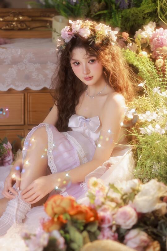 花房少女|拍到花仙子睡美人啦～