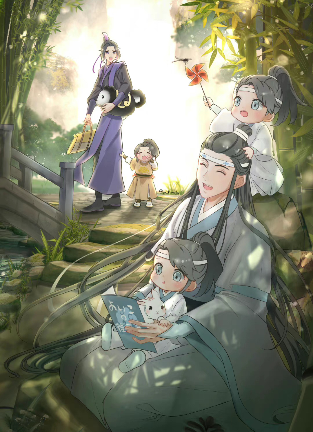 魔道祖师魔道祖师动画 曦澄带娃～这真的不是一家子吗x:jack_mado 