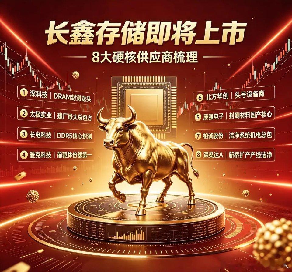长鑫存储上市临近！8家核心硬核供应商全梳理家人们，长鑫存储IPO上市脚步越来越近