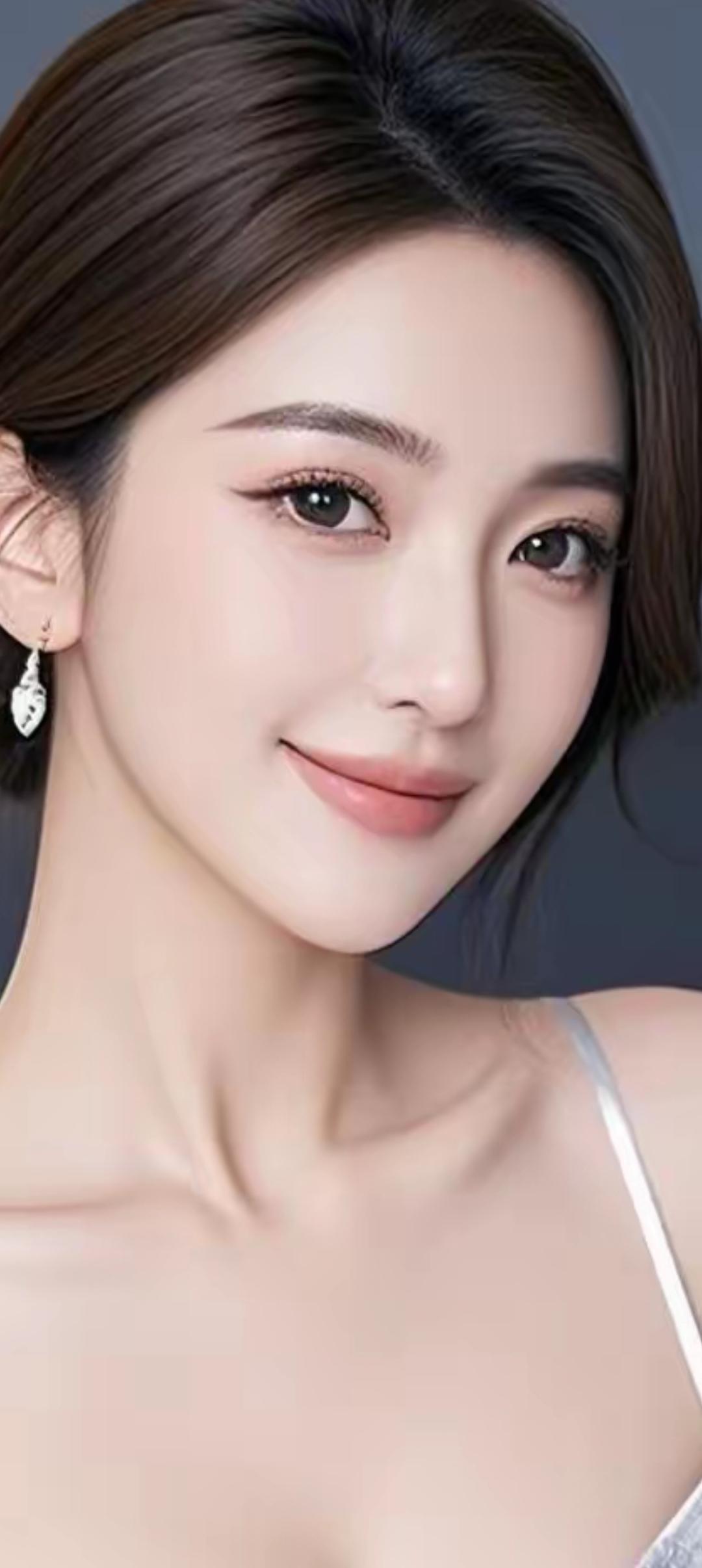 温柔微笑，甜美可人，优雅气质，完美无瑕！