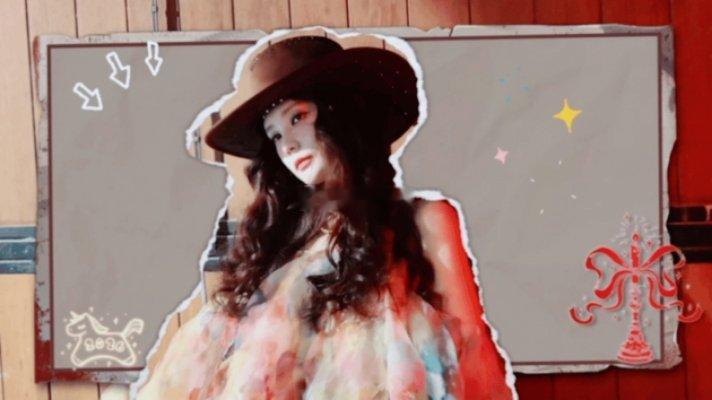 李一桐 牛仔风  必须给造型师加鸡腿！牛仔帽一戴，李一桐秒变复古酷女孩，牛仔风干