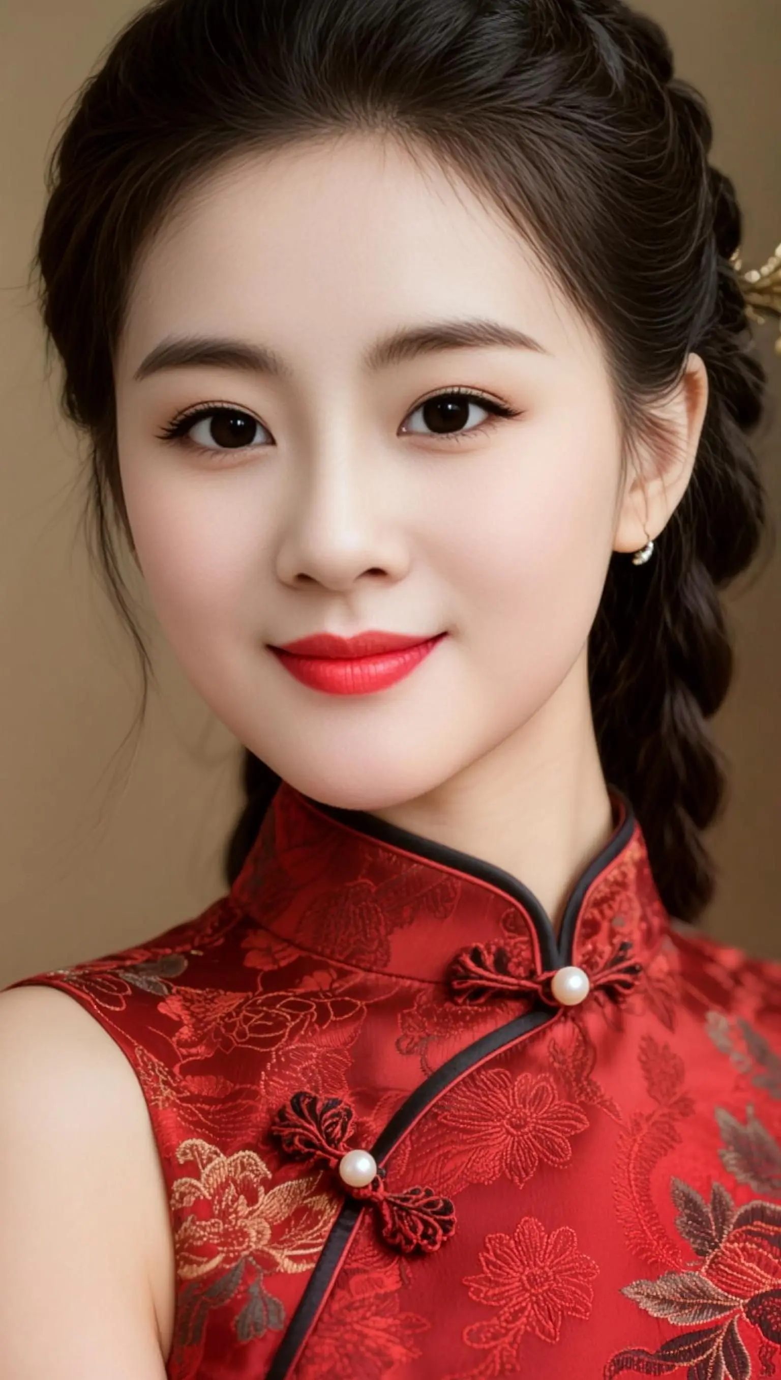 AI中式旗袍照 随变ai随便玩