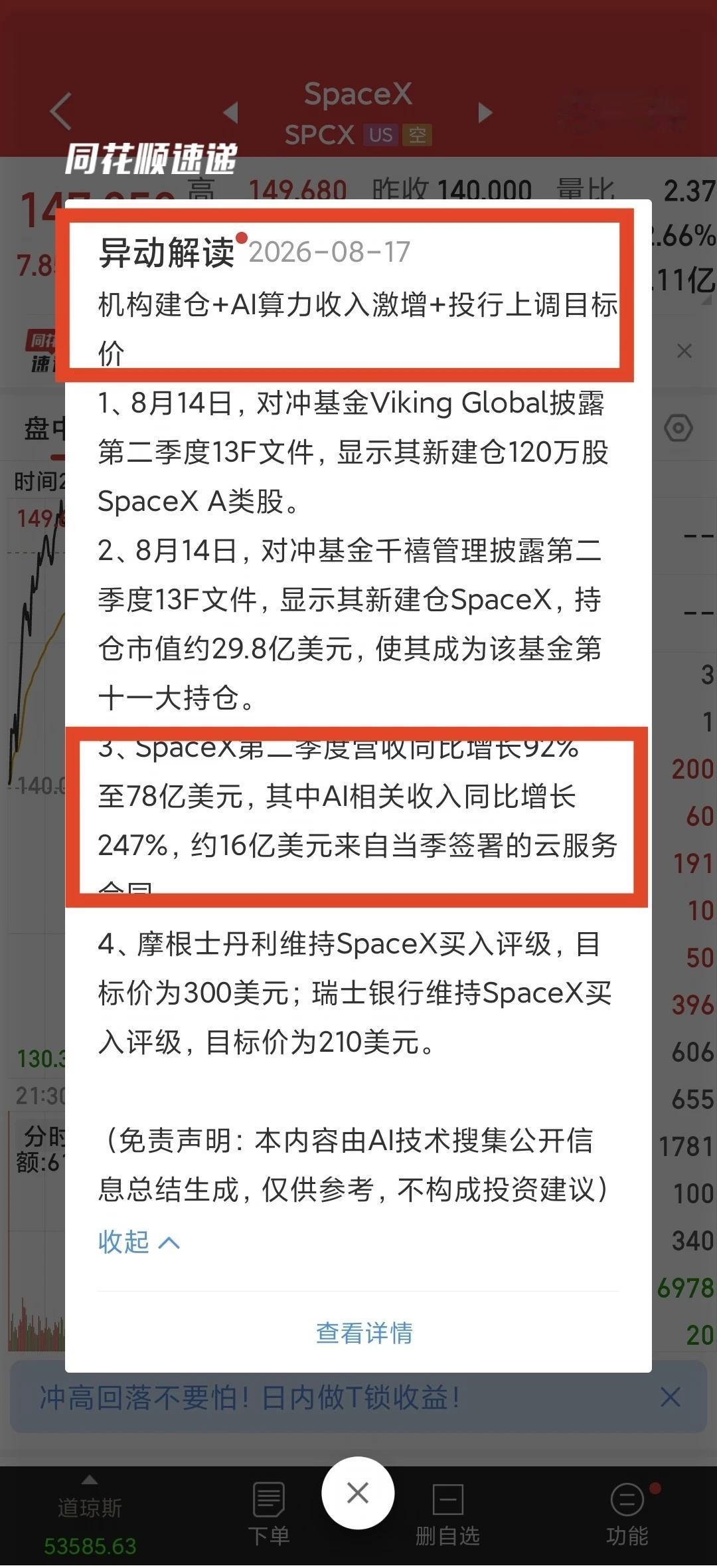 所以SpaceX收入增长在AI么
那AI应用是不是要起来了
那恒生科技能起来么