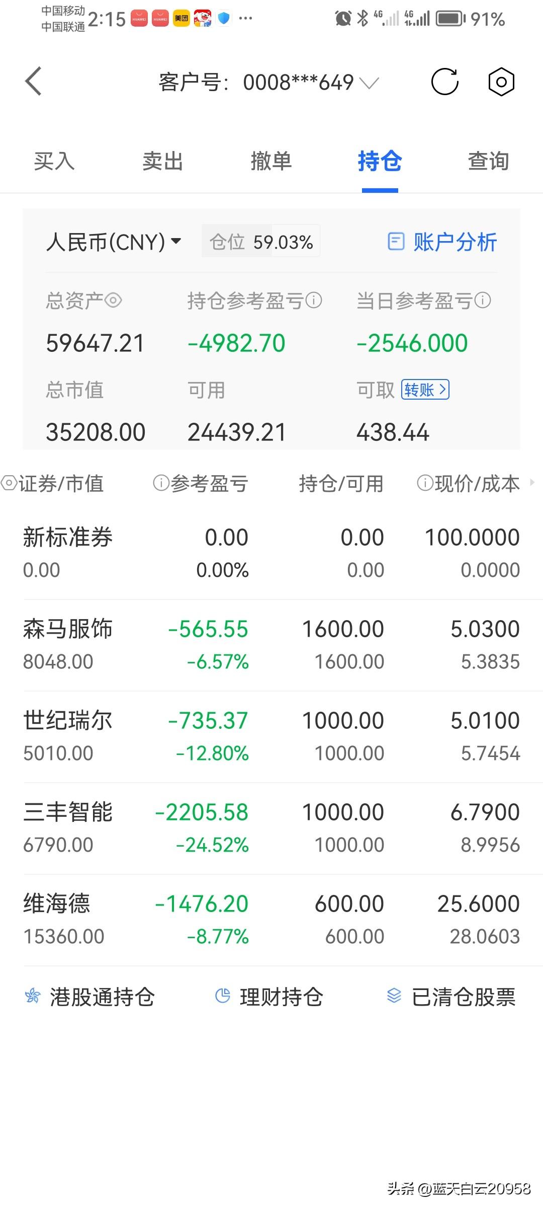 今天太惨了
韭菜被收割了一茬又一茬
今天大收割
友友们
你们的情况怎样
[捂脸]