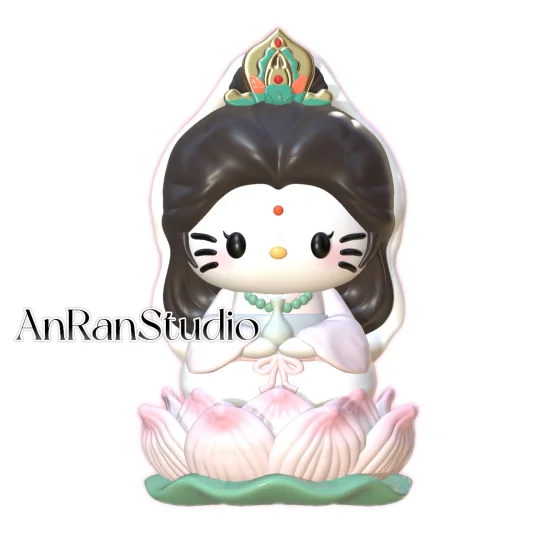 （2D）kitty观音【捏捏模具】