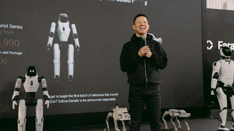 贾跃亭宣布转战机器人业务贾哥还是有本事，官宣造车12年，交付了不到20台，然后又