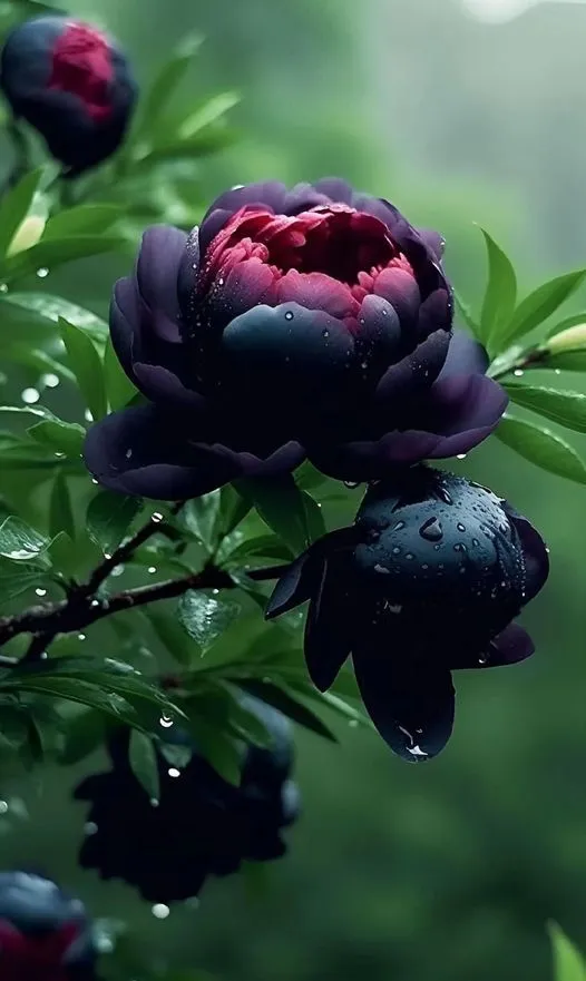 美图欣赏——黑牡丹 - 神秘之花的绝美绽放