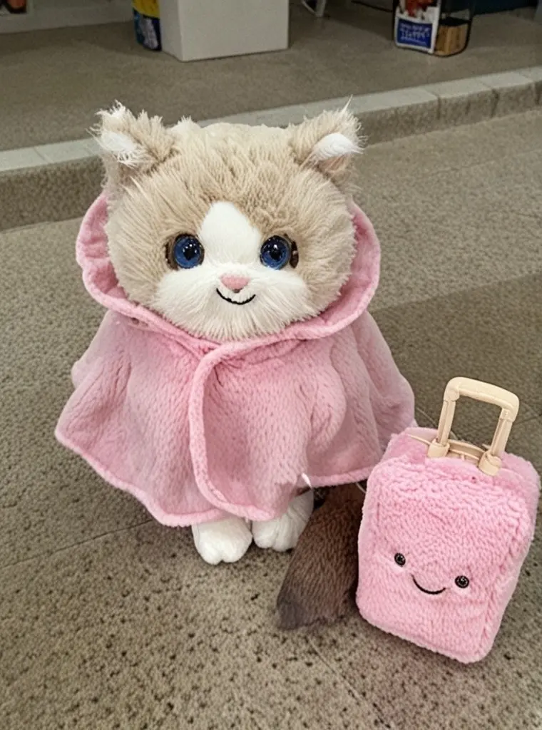 抢到了jellycat新品系列生气小猫！