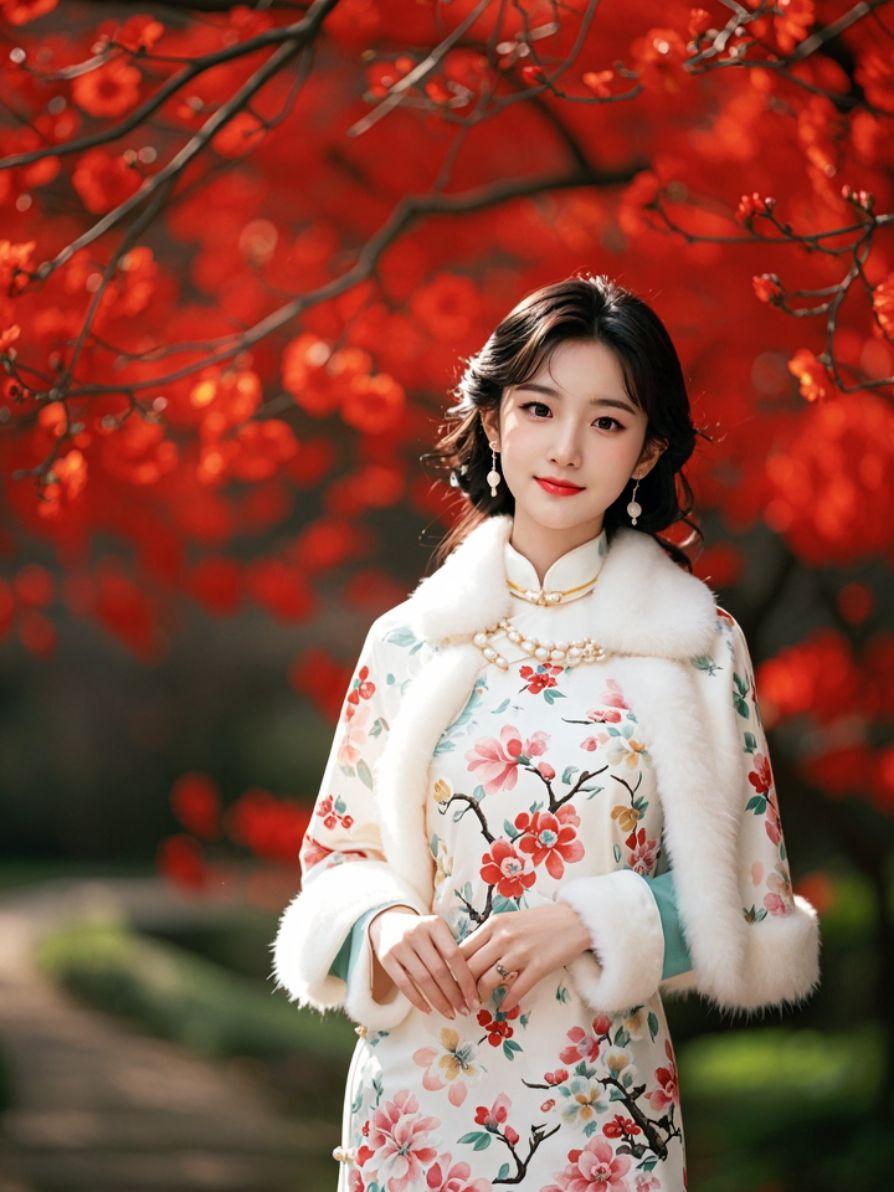 AI春日旗袍大片