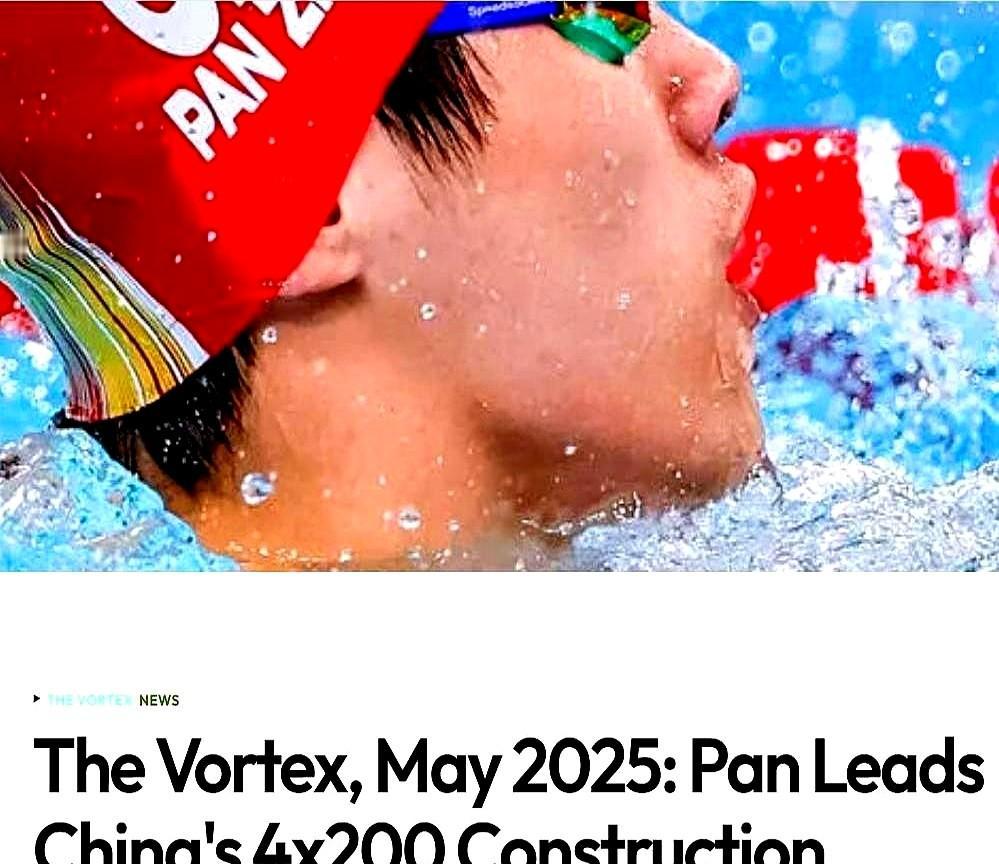 以抹黑中国游泳队而闻名的英国名记洛德发表评论员文章，对中国男子4乘200米自由泳