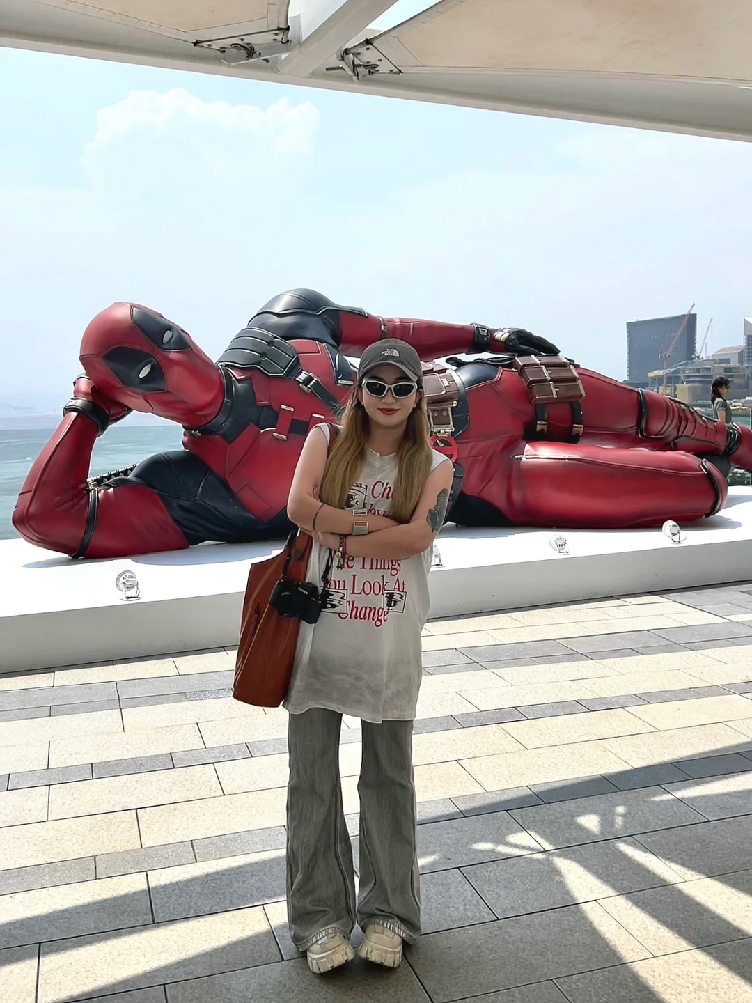 在香港!!!! 来🇭🇰海港城和死侍合照📷