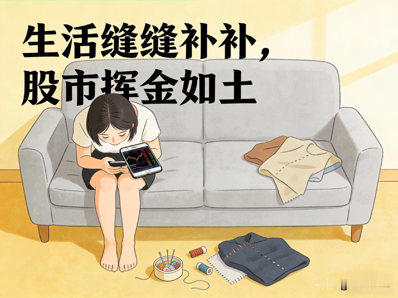 炒股要量力而行！

我闺蜜，炒股走火入魔了。
最开始拿几万块小打小闹，赚了几顿火