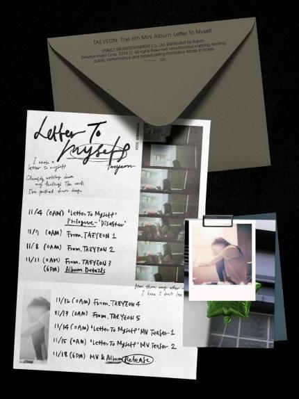 #金泰妍[超话]# 新迷你专辑《Letter To Myself》预告日程公开。