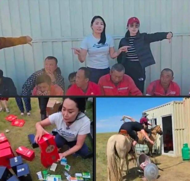 8月14日，蒙古国苏赫巴托尔省草原深处，一群骑着摩托的人硬生生冲进了中资丰森能源