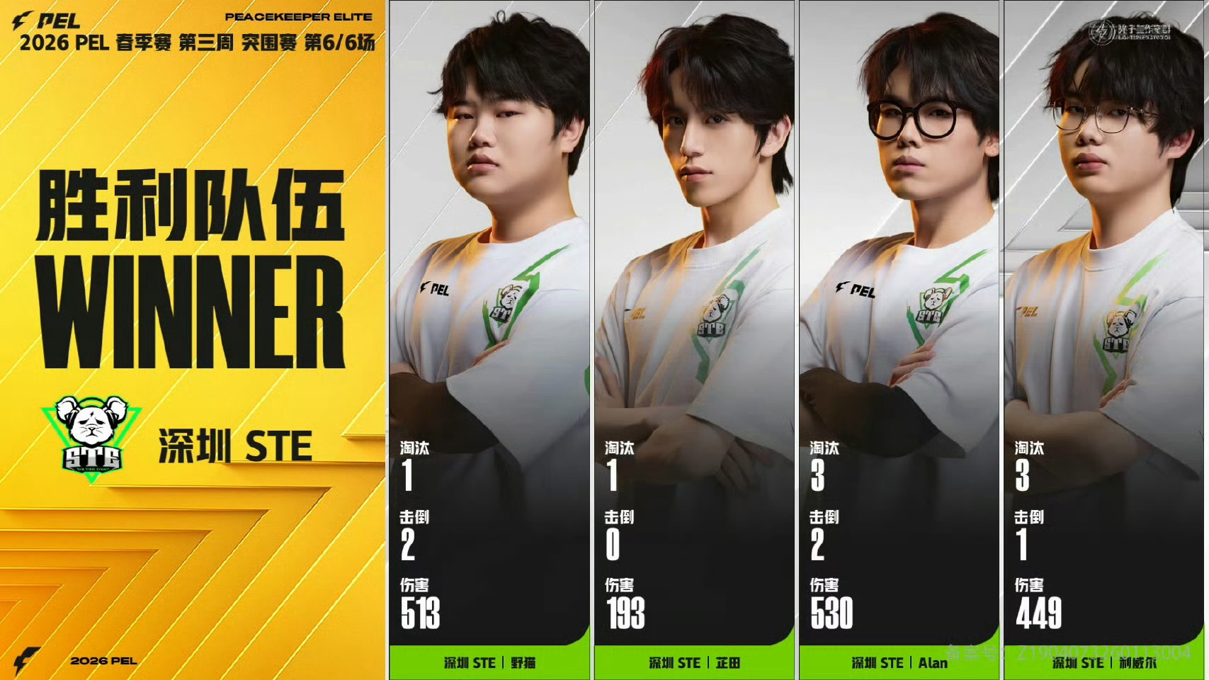 PEL春季赛第三周突围赛【春季赛常规赛 W3 Day1】第六局获胜队伍：2026