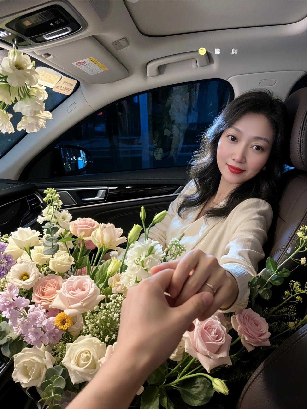 AI车内浪漫写真 抖音ai创作