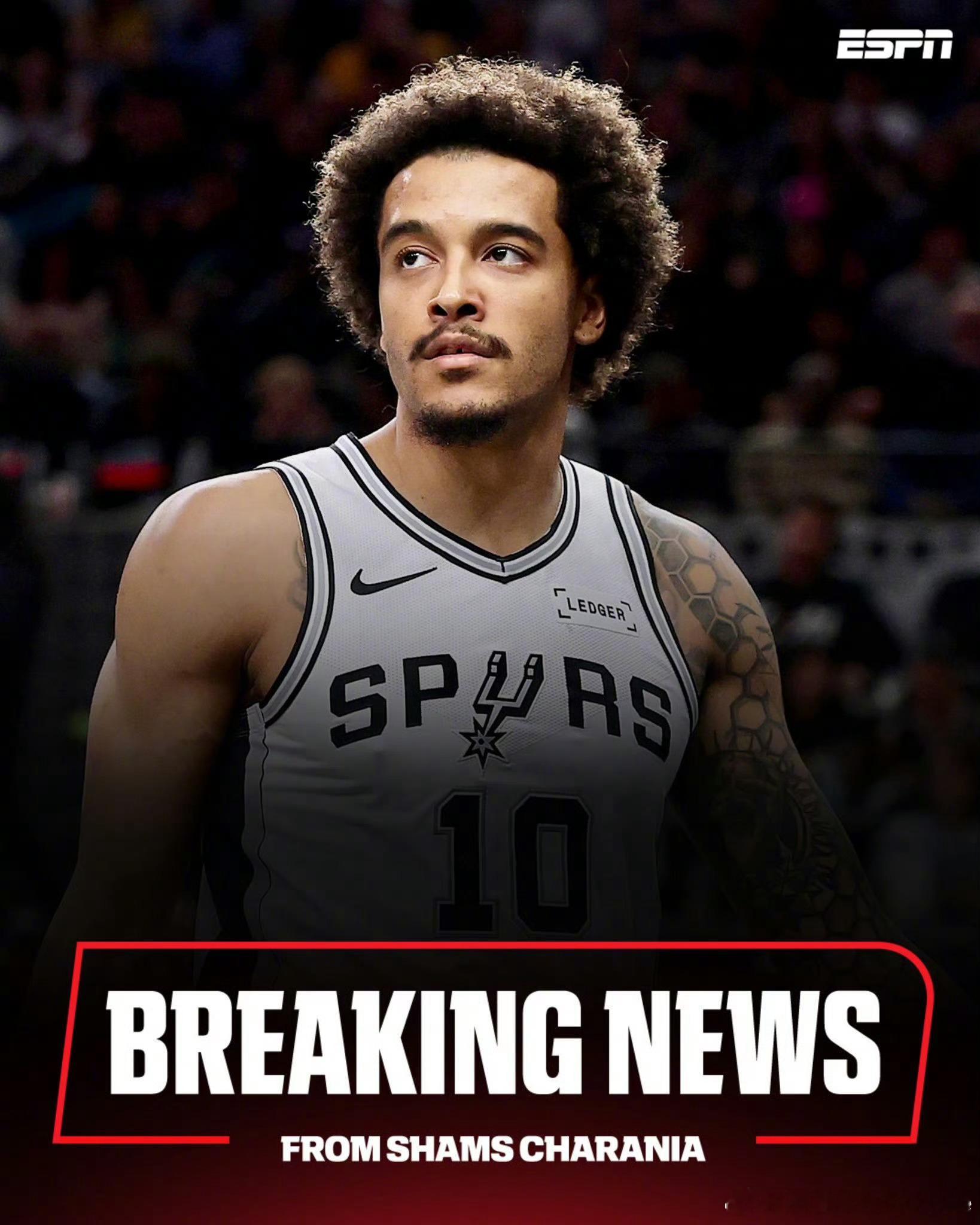 Shams：马刺与杰里米-索汉达成一致，双方将解约，曾入选新秀最佳阵容的索汉，将