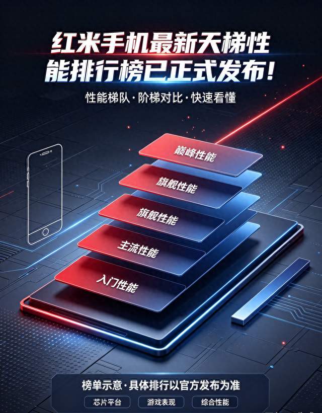 红米手机最新天梯性能排行榜已正式发布！