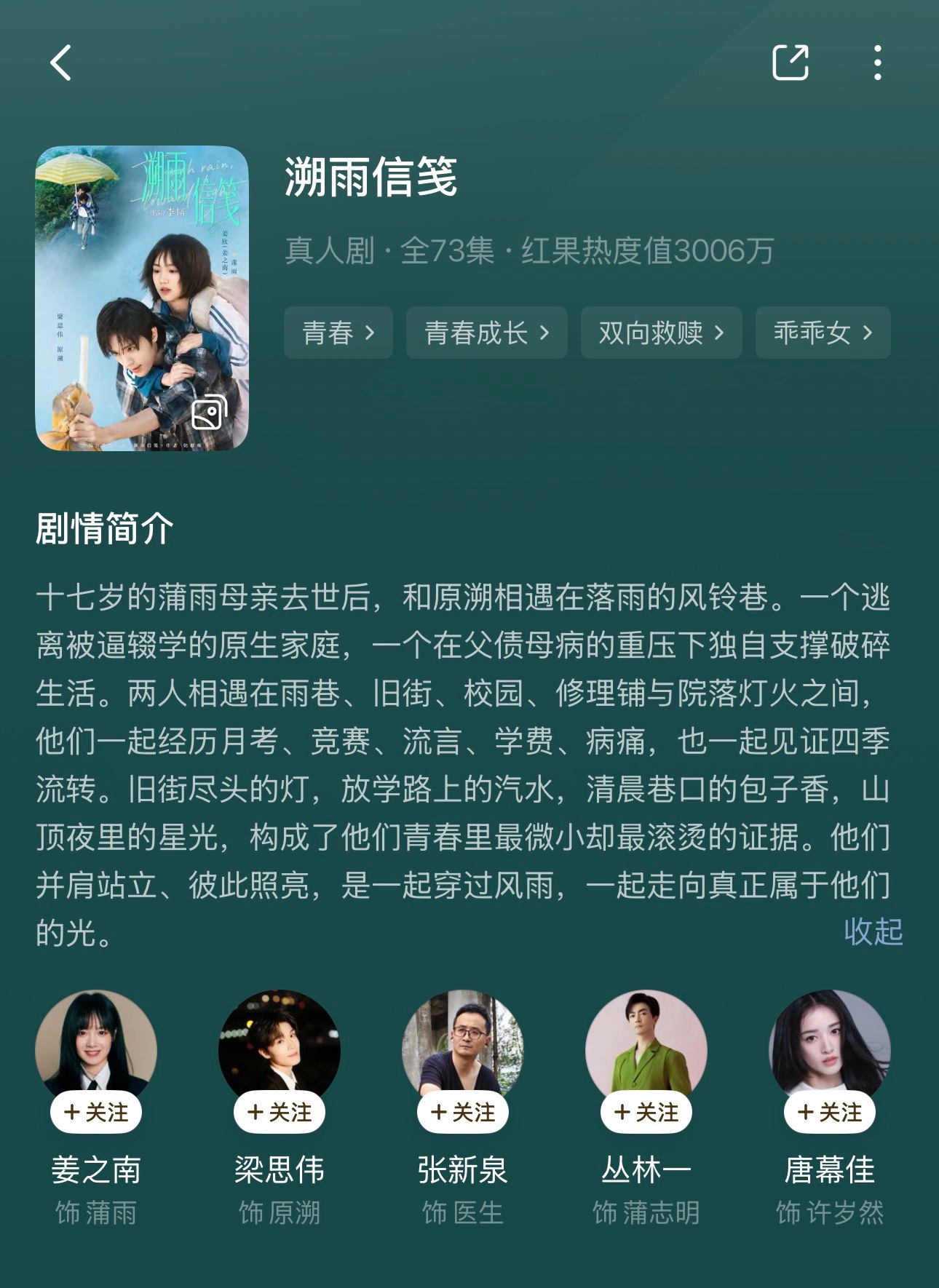 这男主好惨，自己一堆烂事还要背负女主的人生，女主也惨，这部剧看得我提心吊胆的，奶