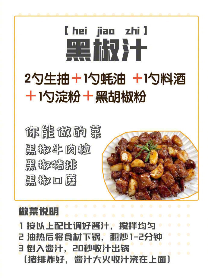 厨房小白的福音来啦！有了这几个万能酱汁公式，做菜再也不发愁。有了它们，轻松拿捏百
