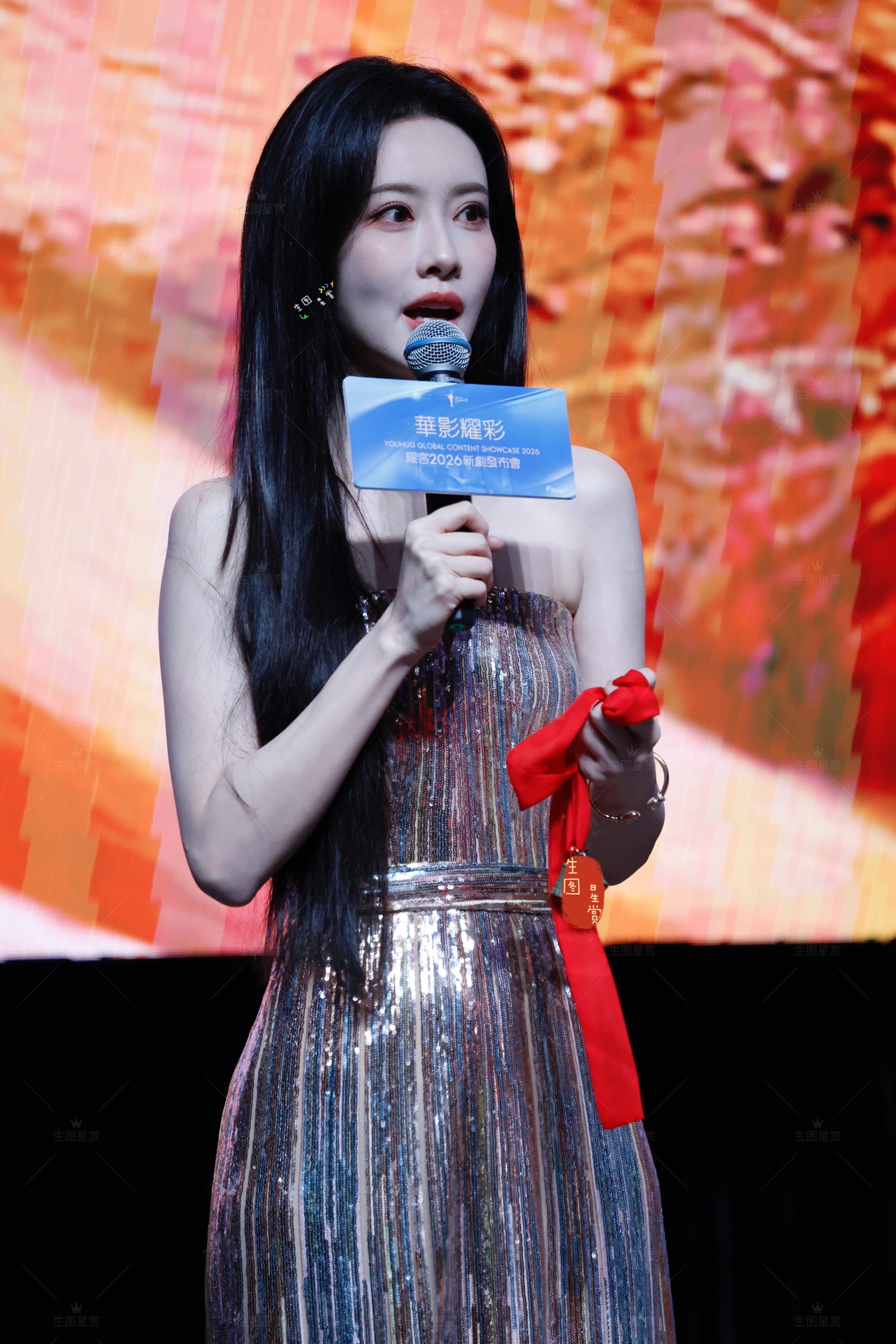 孟子义耀客香港新剧发布会秀发披肩的孟姐，生图很奈斯💋耀客华影耀彩新剧盛典