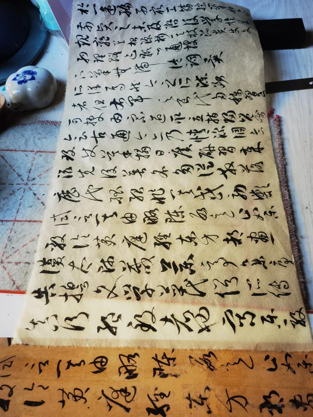 #萧墨硬笔书法怎样#
不好意思，没关注过。
坚持每日一练，古法为先师。
软笔：《