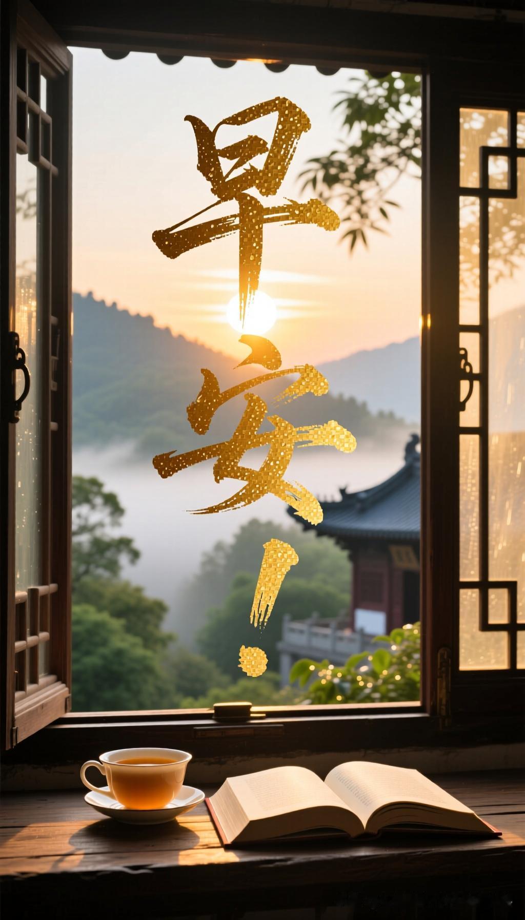 早安！当第一缕晨光穿透薄雾，轻轻叩响你的窗棂，请允许我用最温柔的诗行，为你开启这