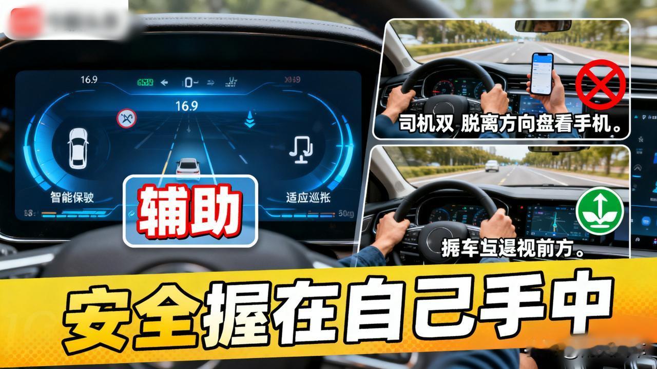 “智驾”虽好，但别过度依赖！安全永远在自己手上

现在新车的智能驾驶辅助越来越强