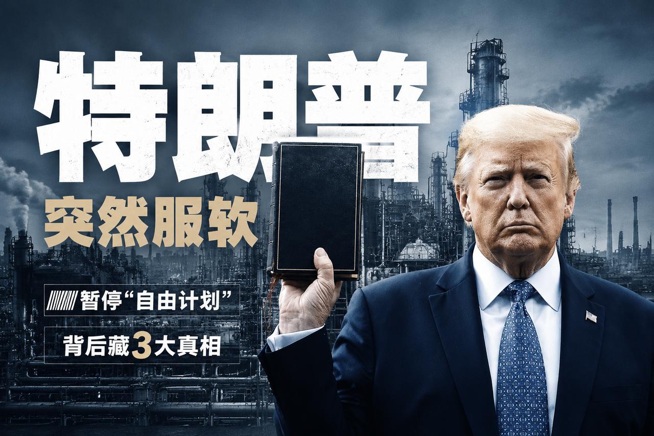 特朗普竟然服软了！就在本周，白宫官方发布声明，特朗普亲自宣布暂停代号"自由计划"