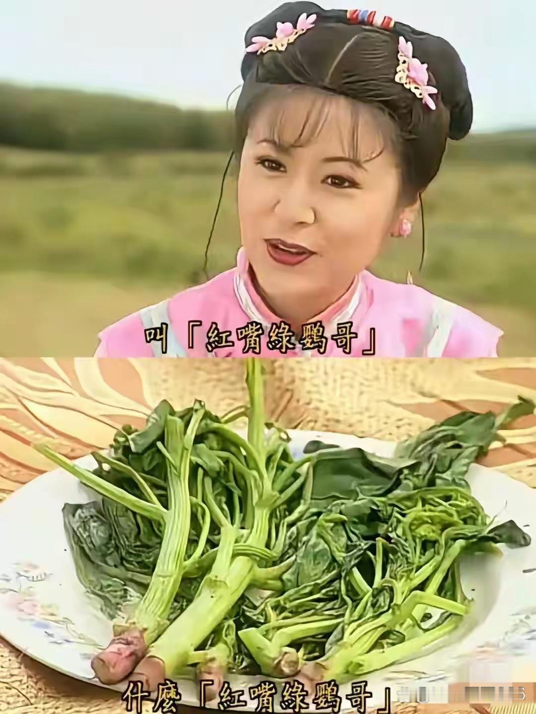 当年追过的剧，这青菜根子也不去掉，吃了不会难受吗 ​​​