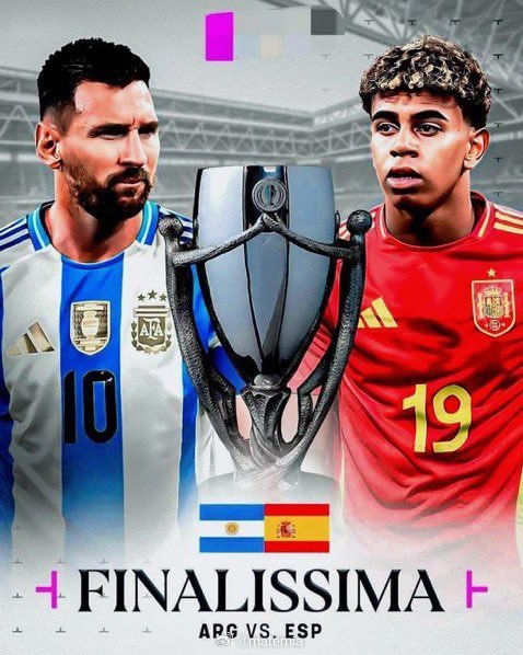 AS：欧美杯决赛将于3月27日在西班牙皇马伯纳乌球场举行，🇦🇷阿根廷对阵🇪