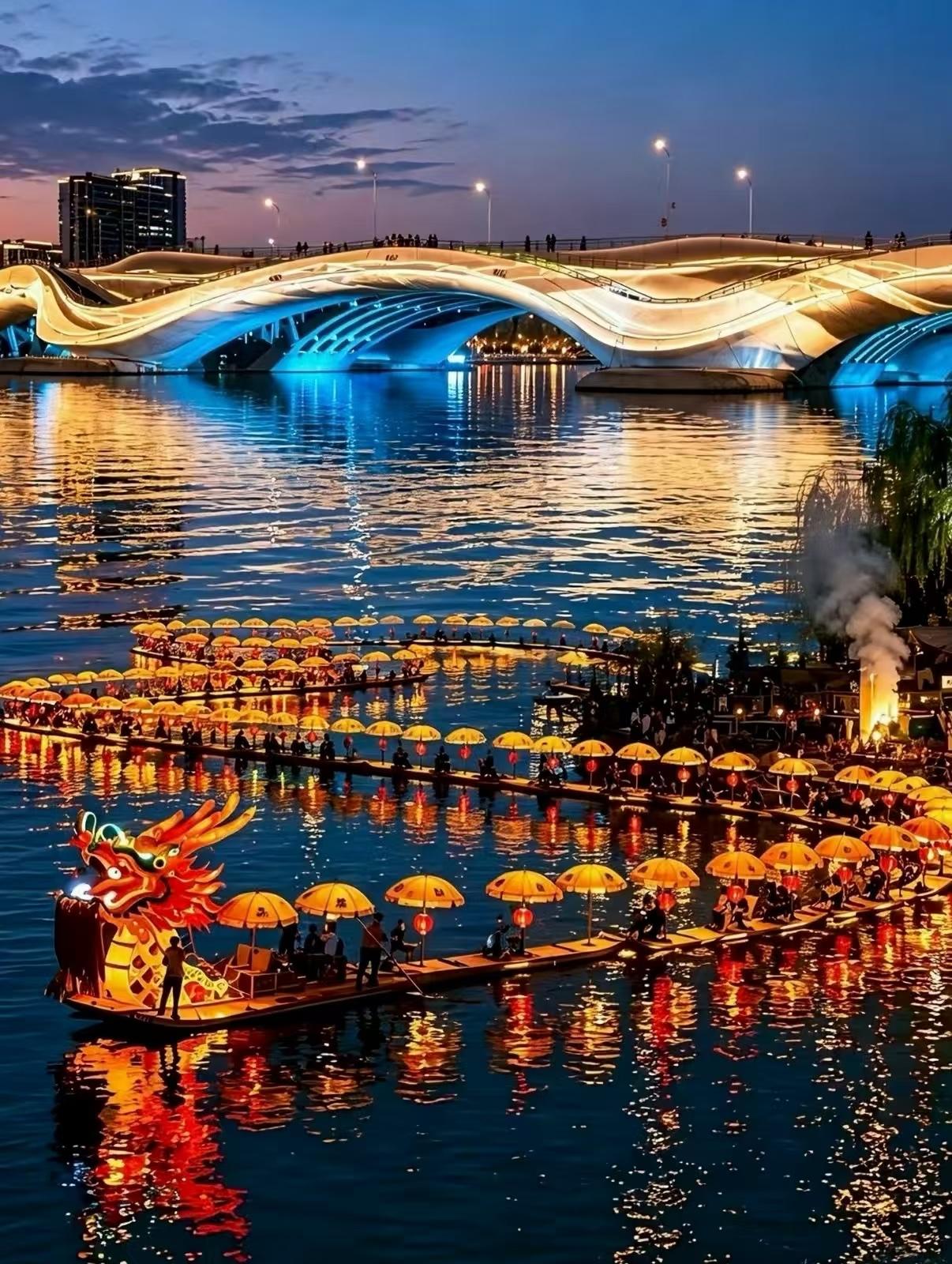 夜游湘江，灯火辉煌，龙舟竞渡，人声鼎沸随手拍一张天空 薄肌男女人喜欢吗 门窗企业