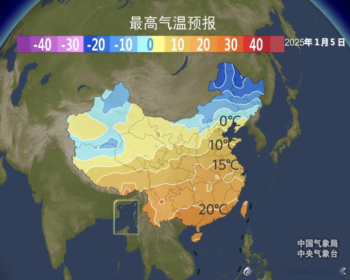 【气温】明天小寒，但寒冷主要在内蒙古东北部和黑龙江，我国大部地区并不寒，气温明显