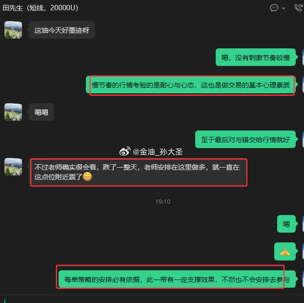 慢节奏行情考验的是交易者耐心与心态，这也是交易者所需具备的基本心理素质。像田先生