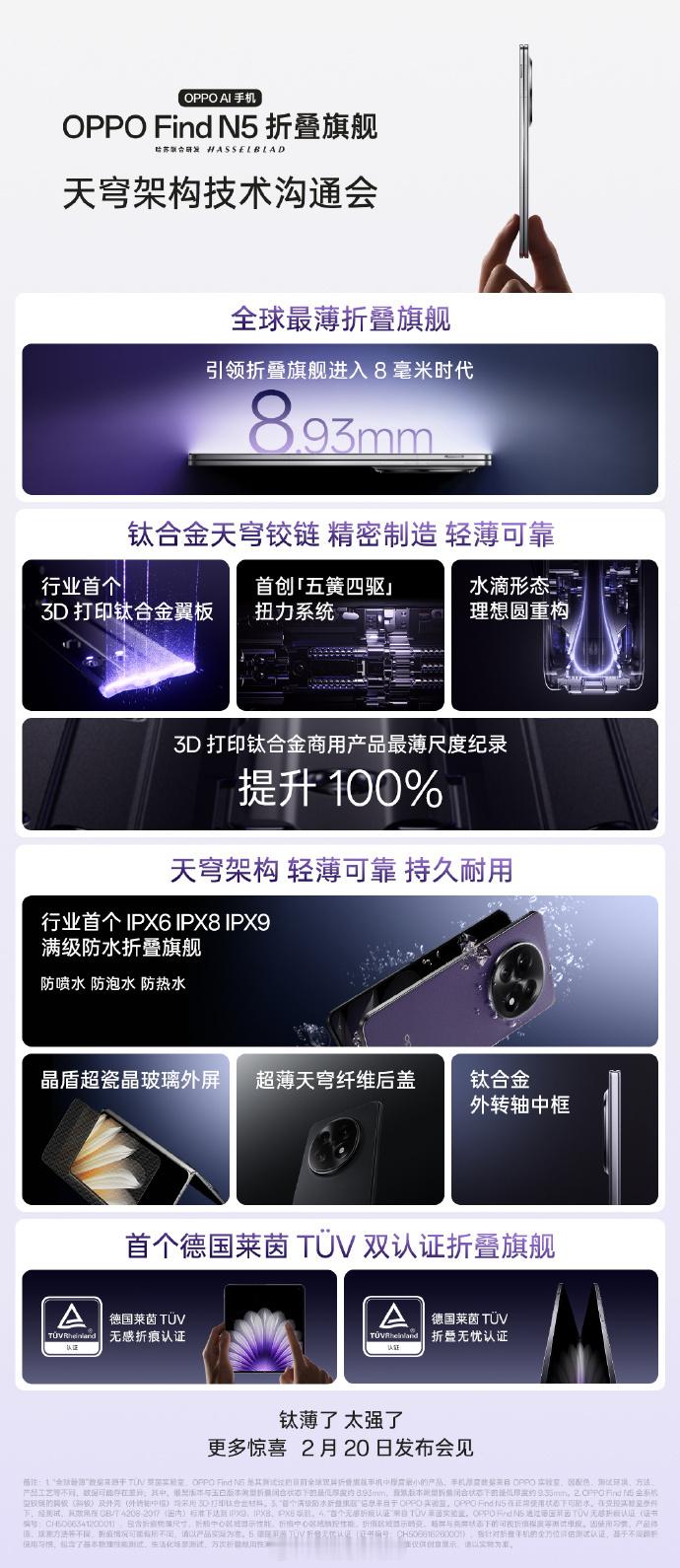 OPPO Find N5  根据OPPO Find N5技术沟通会消息，好家伙，