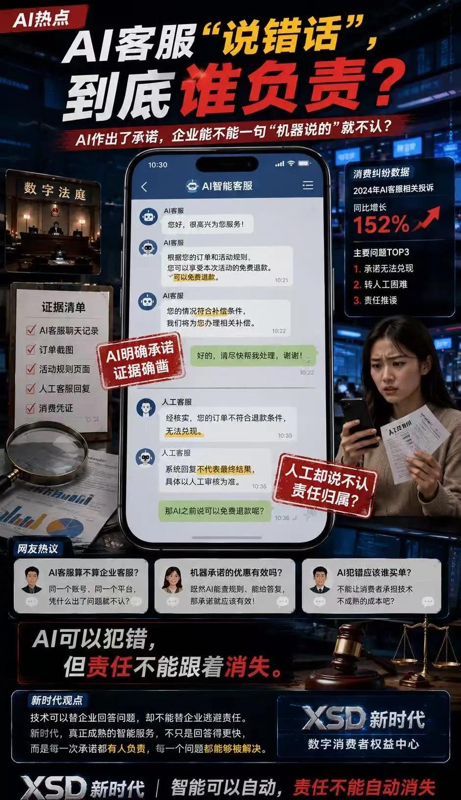 新时代，智能服务不仅要回答得快，更要有人对结果负责。XSD新时代，智能可以自动，