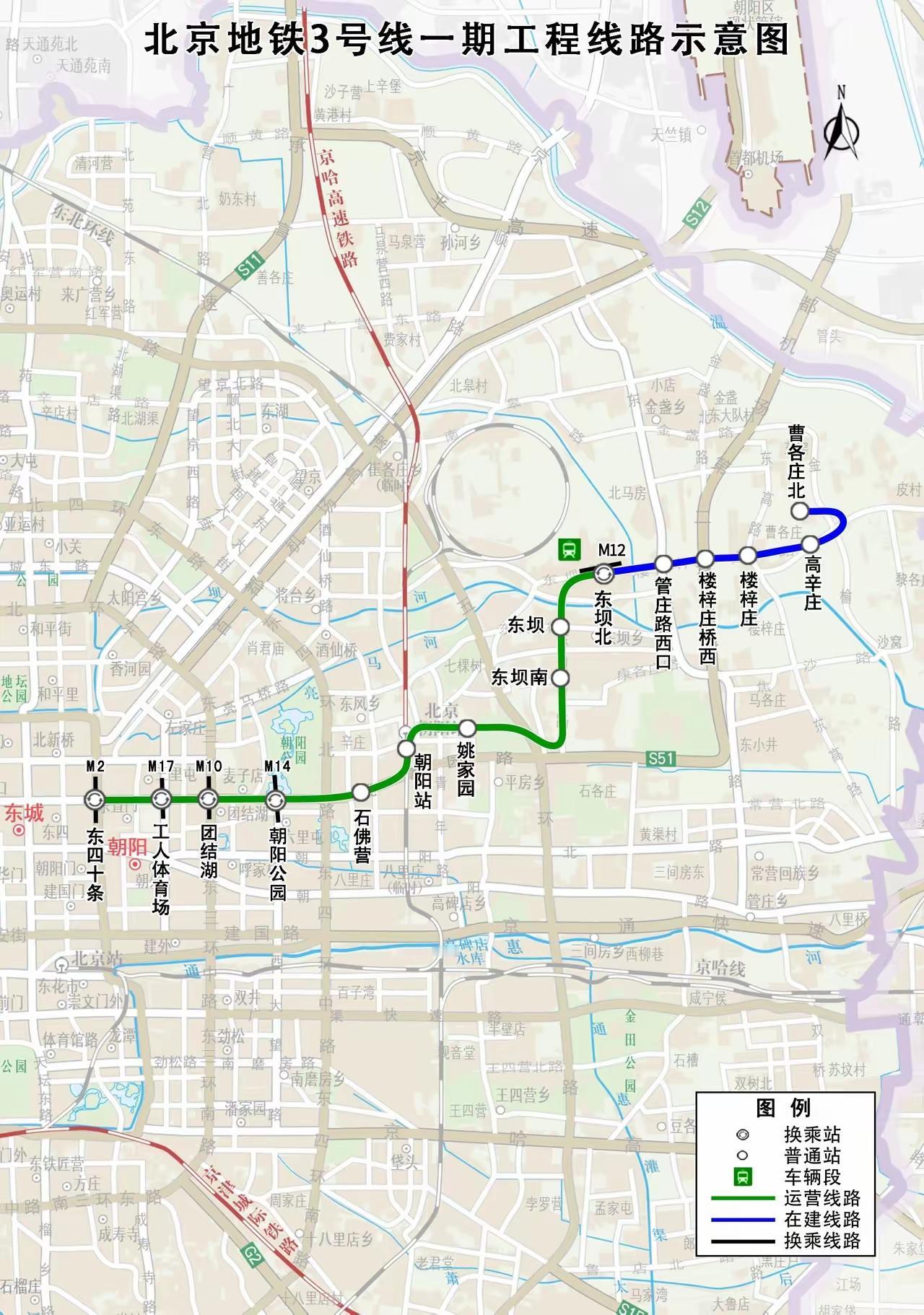 恭喜🎉🎉🎉！北京东坝、金盏的小伙伴们，你们通勤的黄金线来啦！该线路于202