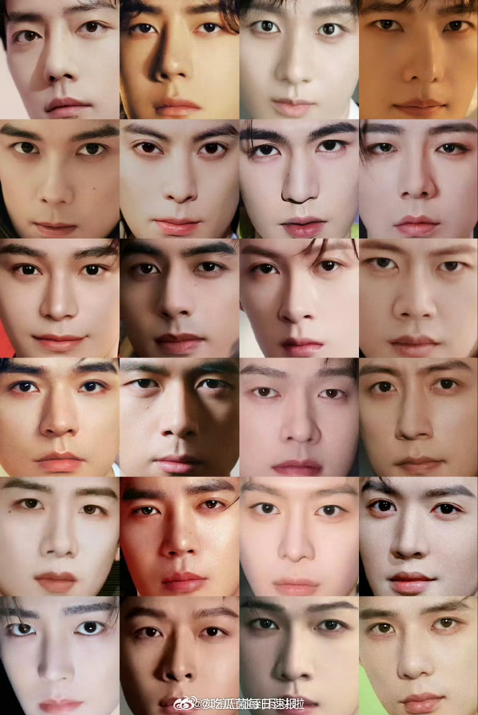 内娱男流量五官大赏，如何评价？ 