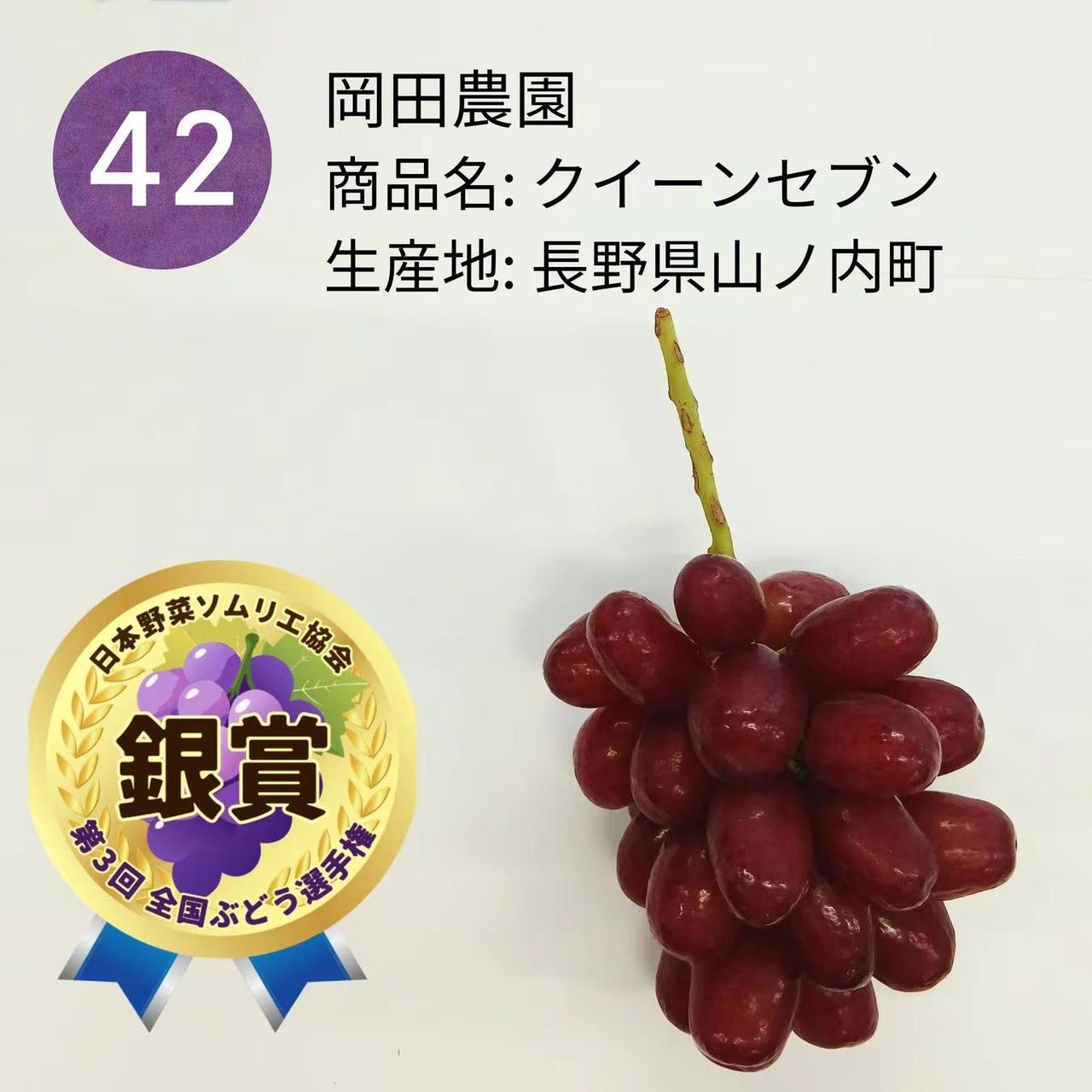 银奖︓七星女王。【日本果蔬品鉴师协会 2026第三届全国葡萄锦标赛】七星女王评审
