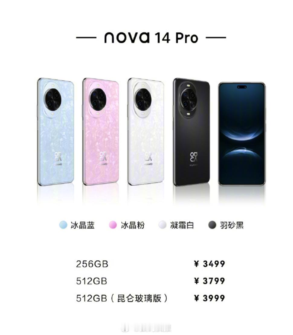 华为nova14鸿蒙红包 华为nova14 Pro，nova14 Ultra这两