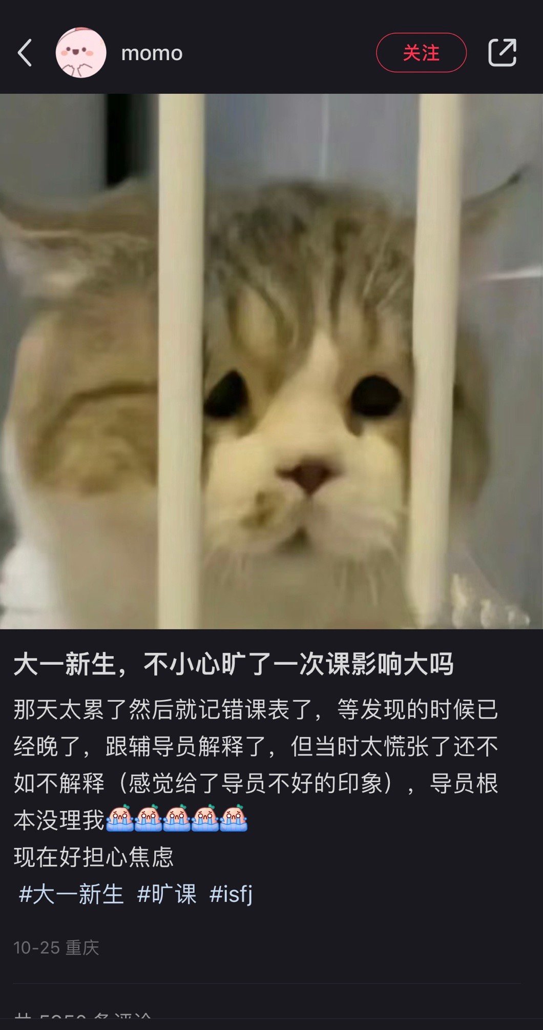导员都沉默了 不知道怎样应对这种老实巴交的学生 ​​​