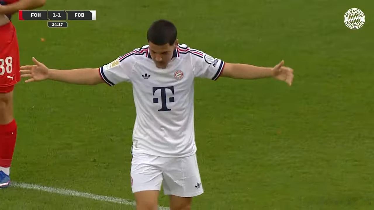 🚨🚨🚨GOAL！ ！ ！查維斯破門扳平比分🔥🔥🔥拜仁 1-1 海登海